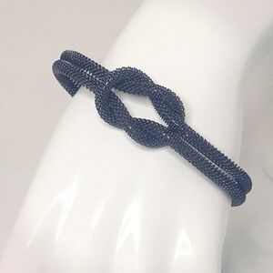 Gunmetal Knot Cuff Bracelet